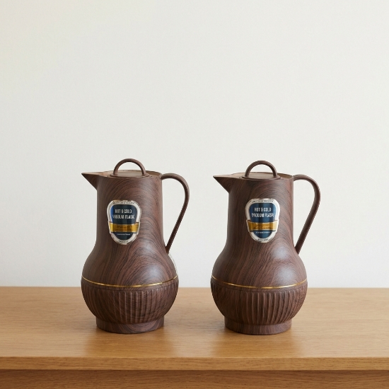 صورة طقم ثلاجة شاي 2 حبة 1 لتر التاج الذهبي