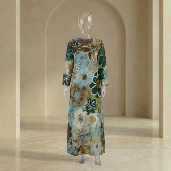 صورة مخور حرير ايطالي مطرز بالترتر