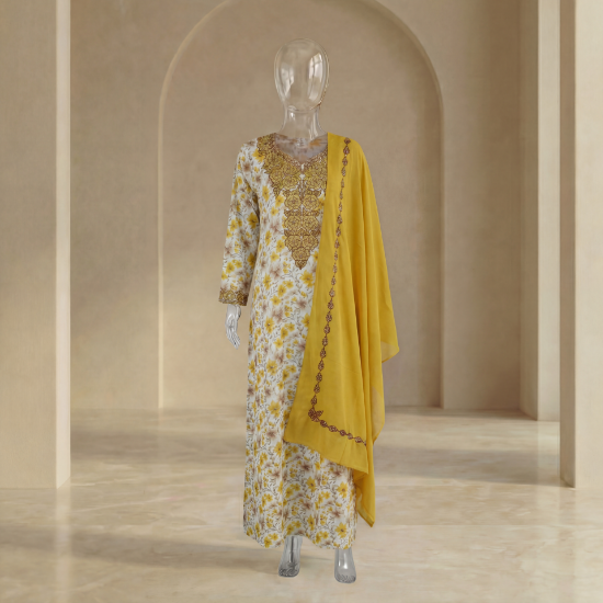 صورة مخور مطرز حرير مع الشيلة