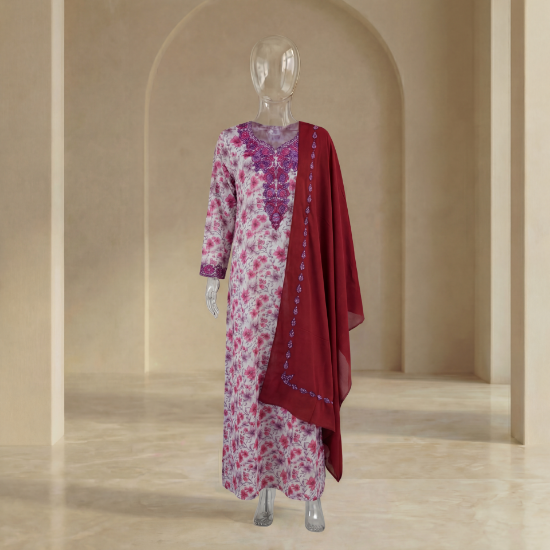 صورة مخور مطرز حرير مع الشيلة