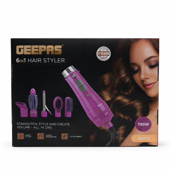 صورة جهاز تصفيف الشعر 6*1 جيباس موديل GH715