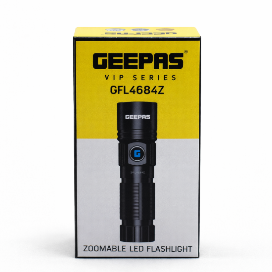 صورة مصباح يدوي LED قابل للتكبير جيباس موديل GFL4684Z