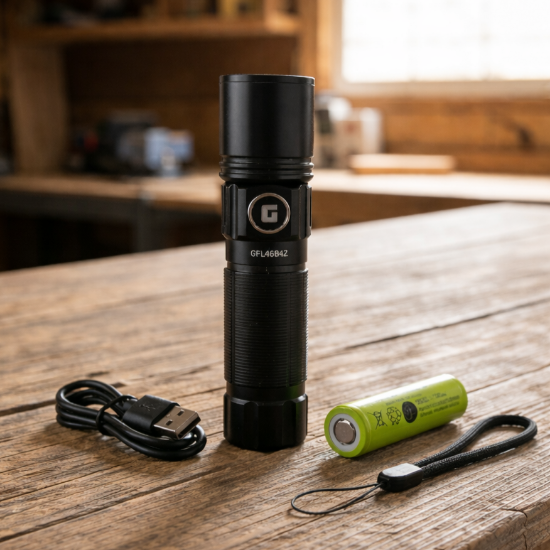 صورة مصباح يدوي LED قابل للتكبير جيباس موديل GFL4684Z