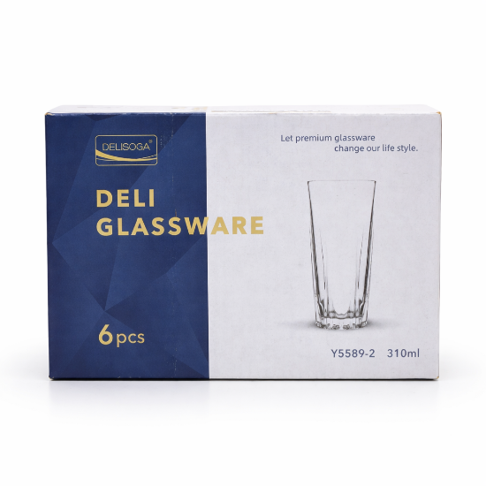 صورة طقم اكواب زجاجية 6 حبة موديل Y5589-2