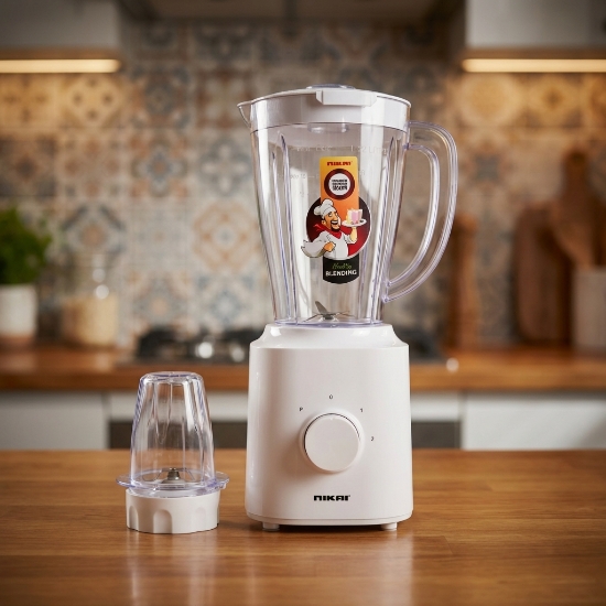 صورة عصارة كهربائية 1.5 لتر وطاحونة نيكاي موديل NB1600TX