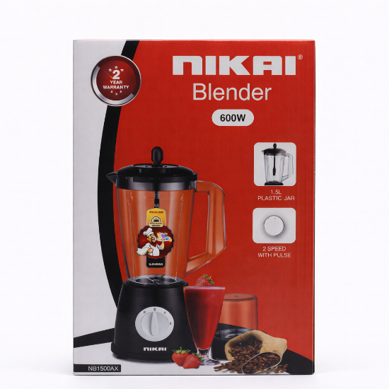 صورة عصارة كهربائية 1.5 لتر وطاحونة نيكاي موديل NB1500AX