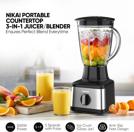 صورة خلاط 3*1 نيكاي موديل NB3900GEB