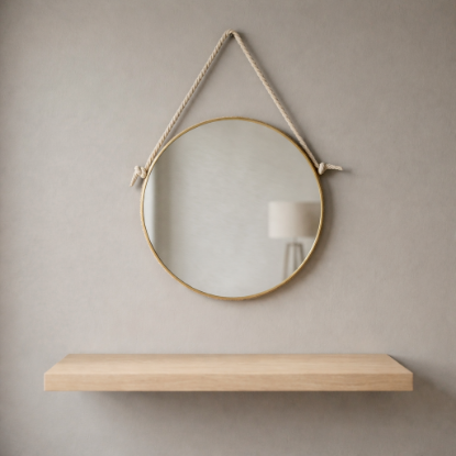 صورة مرآة حائط ذهبية دائرة G-4
