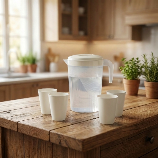 صورة جيك بلاستيك 3.5 لتر مع الأكواب Y32-386398+8652-4+386518-Y32+4-8620