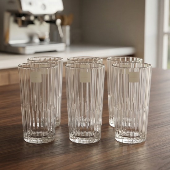 صورة طقم أكواب زجاجية 6 حبة موديل TY4337-2