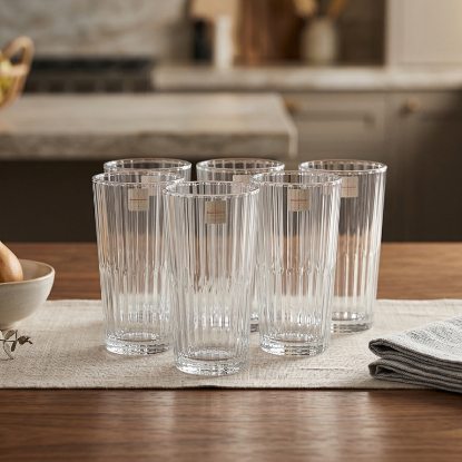 صورة طقم أكواب زجاجية 6 حبة موديل TY4337-2