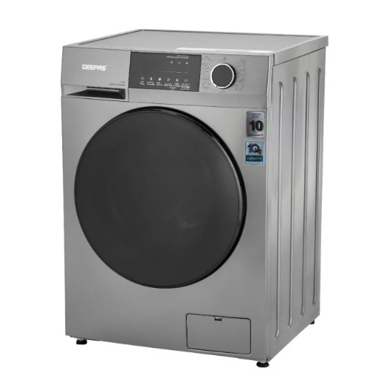 صورة غسالة ملابس امامي اوتوماتيك جيباس 10 كجم موديل GWMF10140SR