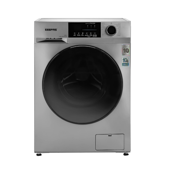صورة غسالة ملابس امامي اوتوماتيك جيباس 10 كجم موديل GWMF10140SR